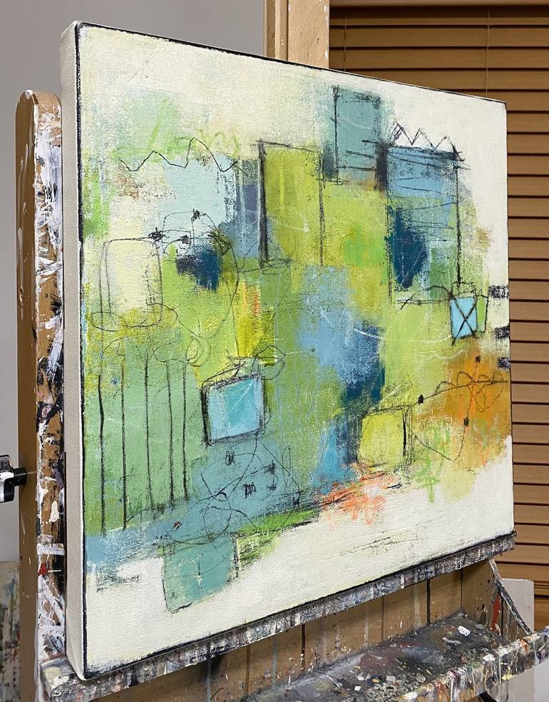 Original Abstract Landscape Painting by Shellie Garber