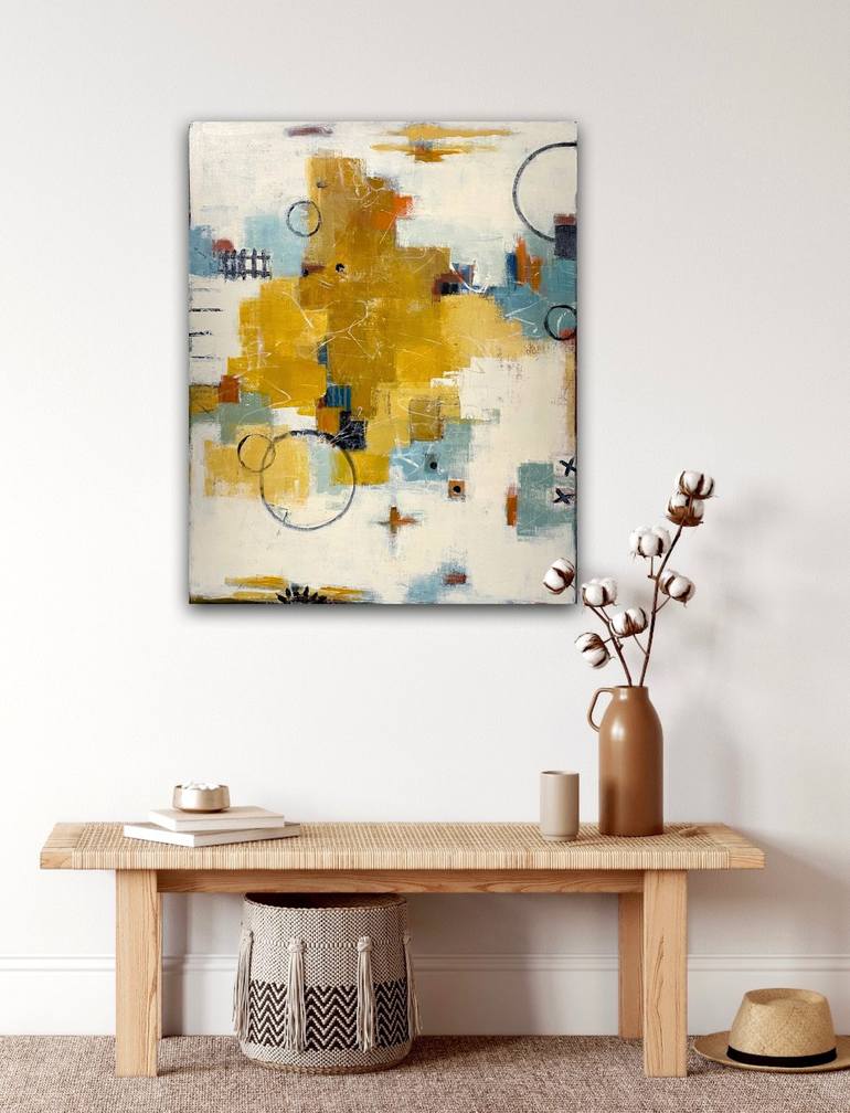 Original Abstract Expressionism Abstract Painting by Shellie Garber