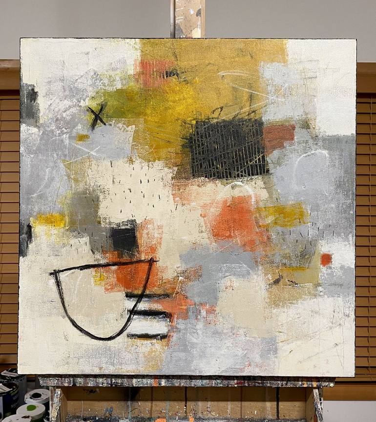 Original Abstract Expressionism Abstract Painting by Shellie Garber