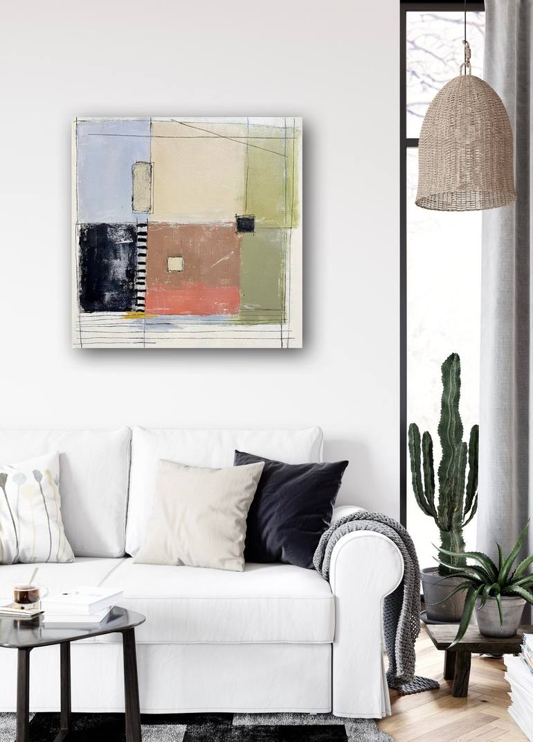 Original Fine Art Abstract Painting by Shellie Garber
