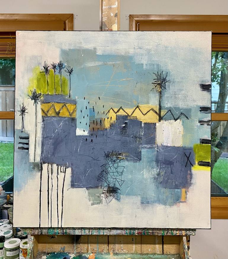 Original Abstract Landscape Painting by Shellie Garber