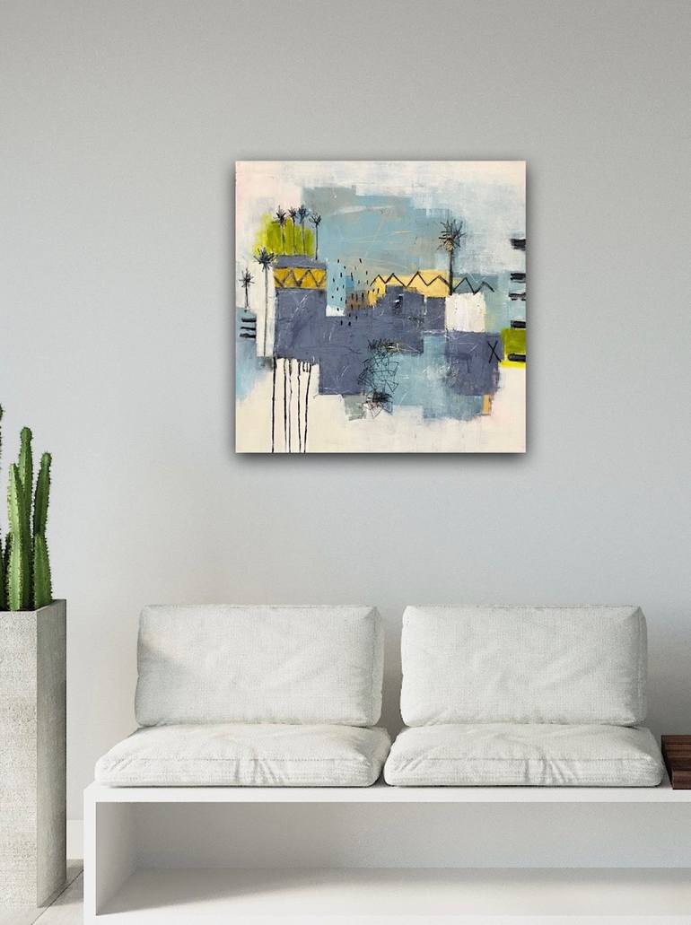 Original Abstract Landscape Painting by Shellie Garber