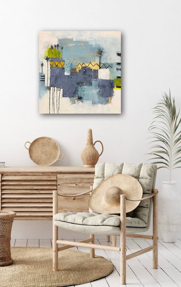 Original Abstract Landscape Painting by Shellie Garber