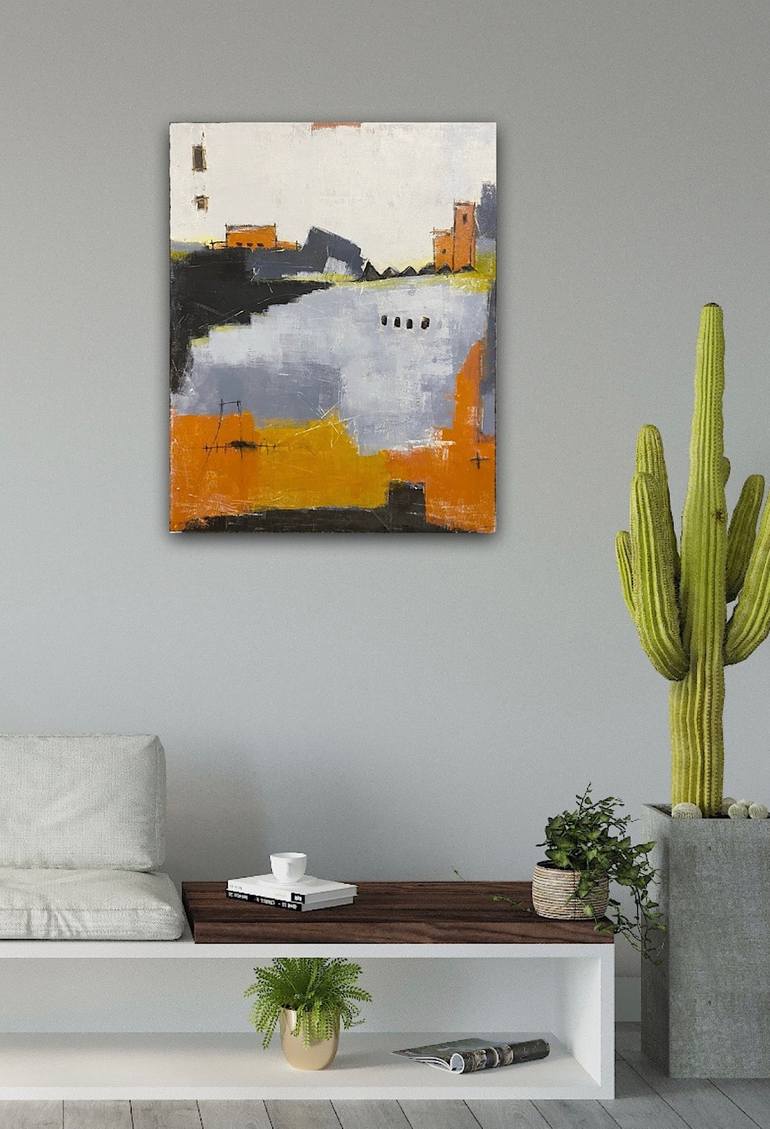 Original Abstract Landscape Painting by Shellie Garber