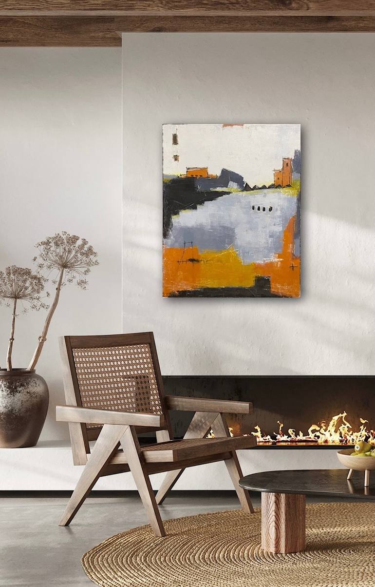 Original Abstract Landscape Painting by Shellie Garber