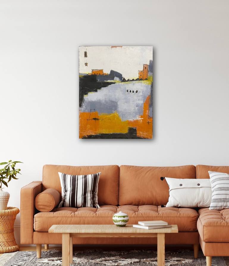 Original Abstract Landscape Painting by Shellie Garber