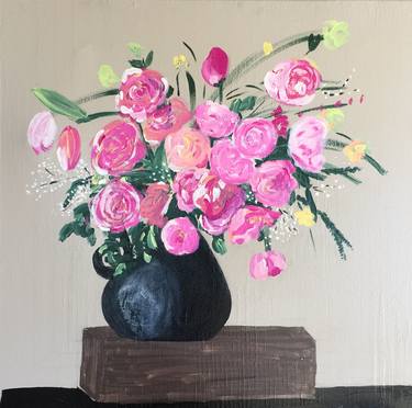 Original Fine Art Floral Paintings by Jennifer Hoeft