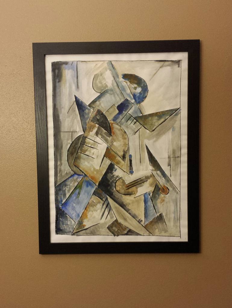 Original Cubism Abstract Painting by Jake Nordstrum