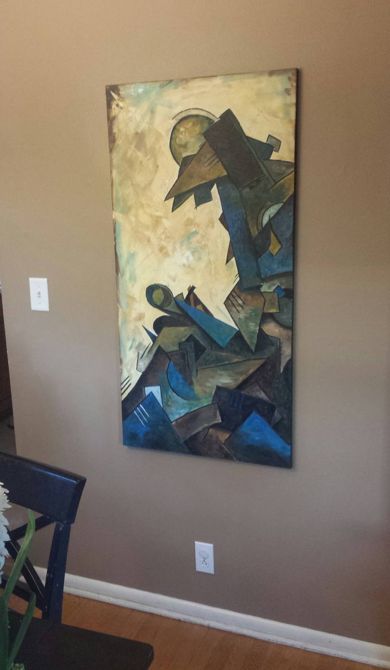 Original Cubism Religion Painting by Jake Nordstrum