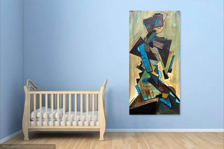 Original Cubism Abstract Painting by Jake Nordstrum