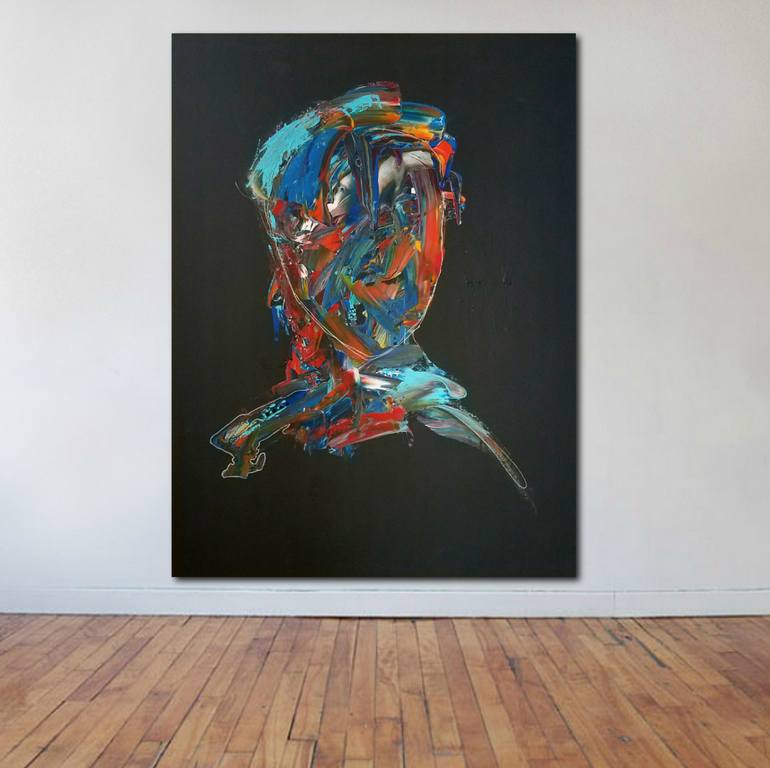 Original Portraiture Abstract Painting by Jake Nordstrum