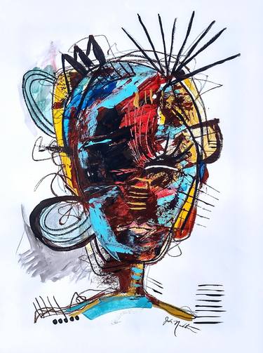 Print of Abstract Portrait Paintings by Jake Nordstrum