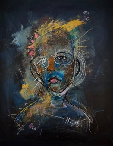 Original Portraiture Abstract Painting by Jake Nordstrum