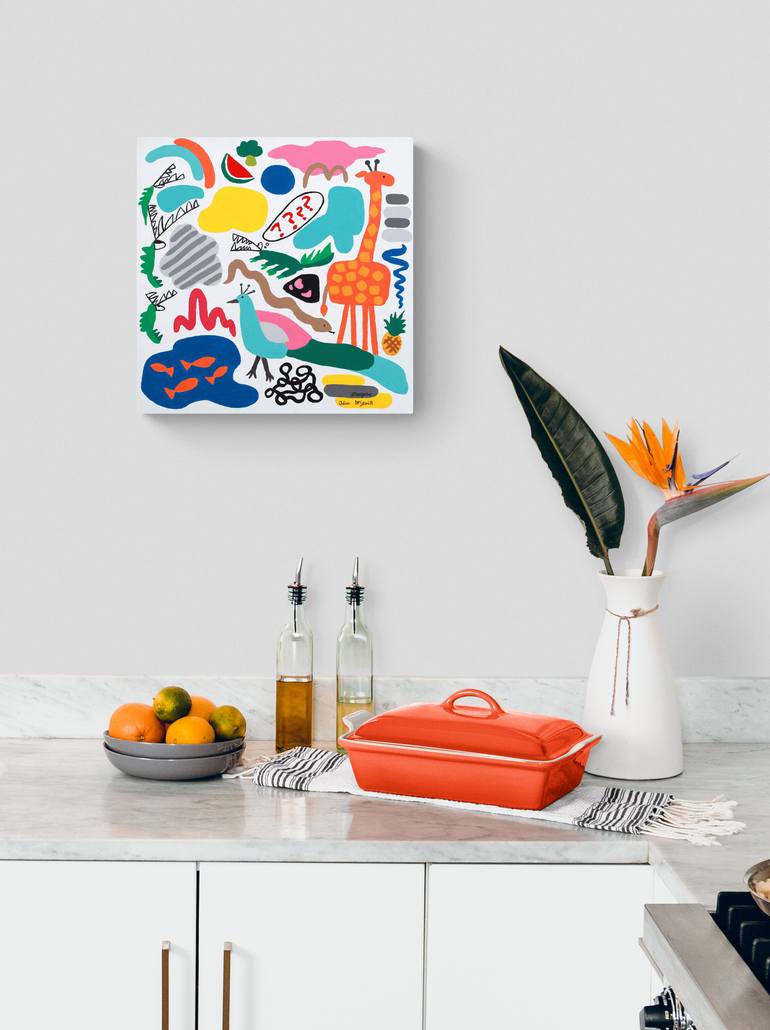 Original Abstract Animal Painting by Georgina Gray