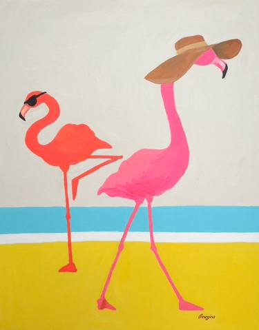 Floppy hat flamingo thumb