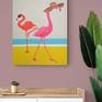 'Floppy hat flamingo' in room