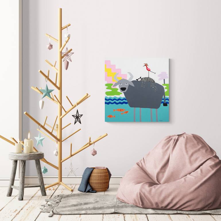 Original Figurative Animal Painting by Georgina Gray