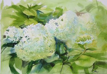 Original Floral Painting by Victoria Grigorieva