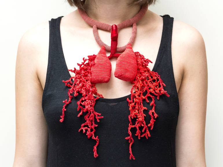 Original Abstract Fashion Sculpture by Lidia Puica