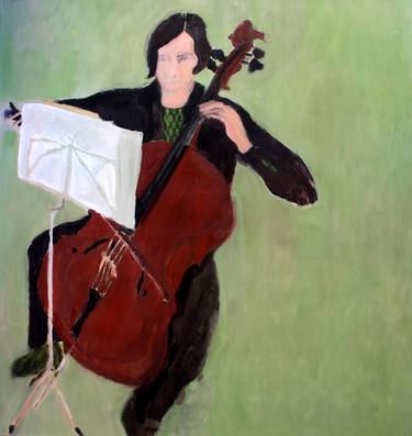 Maria Bussmann and her cello thumb
