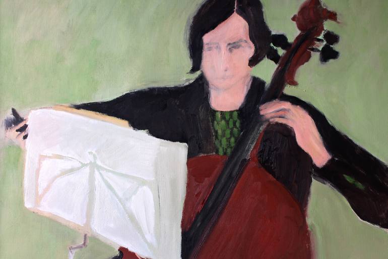 Original Figurative Music Painting by Eva Hradil