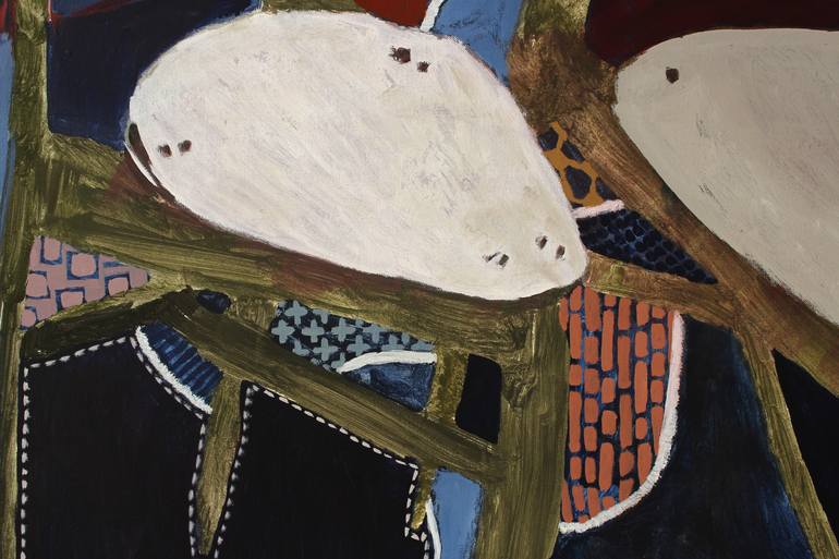 Original Abstract Patterns Painting by Eva Hradil