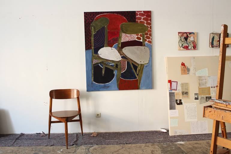 Original Abstract Patterns Painting by Eva Hradil