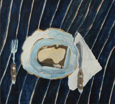 Original Abstract Food Paintings by Eva Hradil