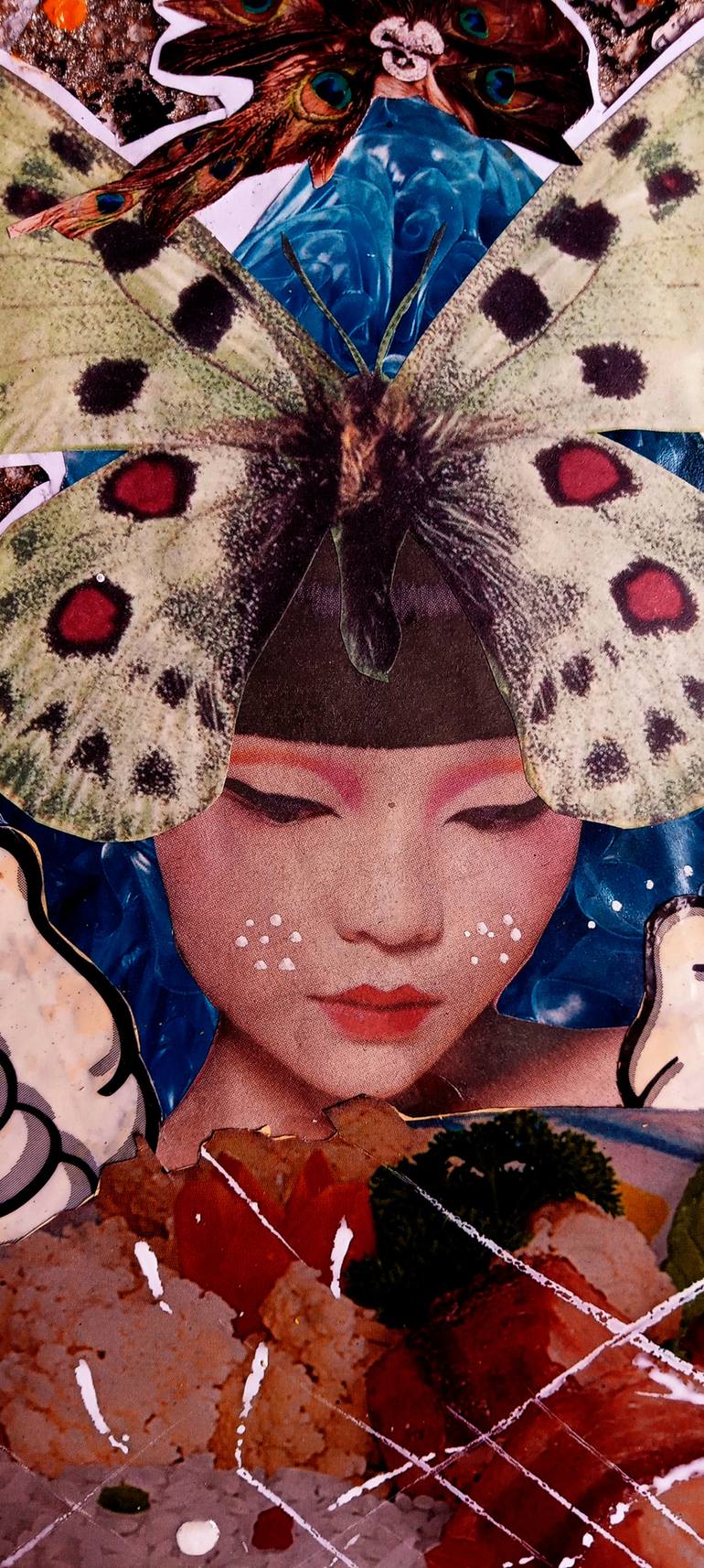 Original Abstract Fantasy Collage by Mayron Allmeida