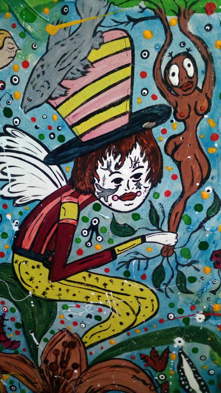 Original Art Deco Animal Painting by Mayron Allmeida