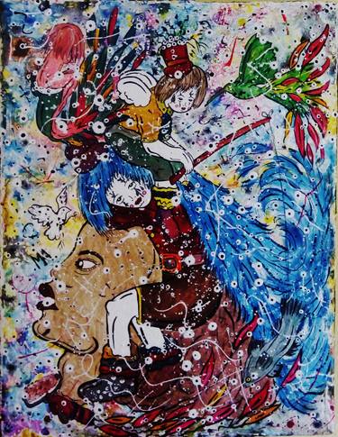 Print of Abstract Expressionism Children Paintings by mairon almeida