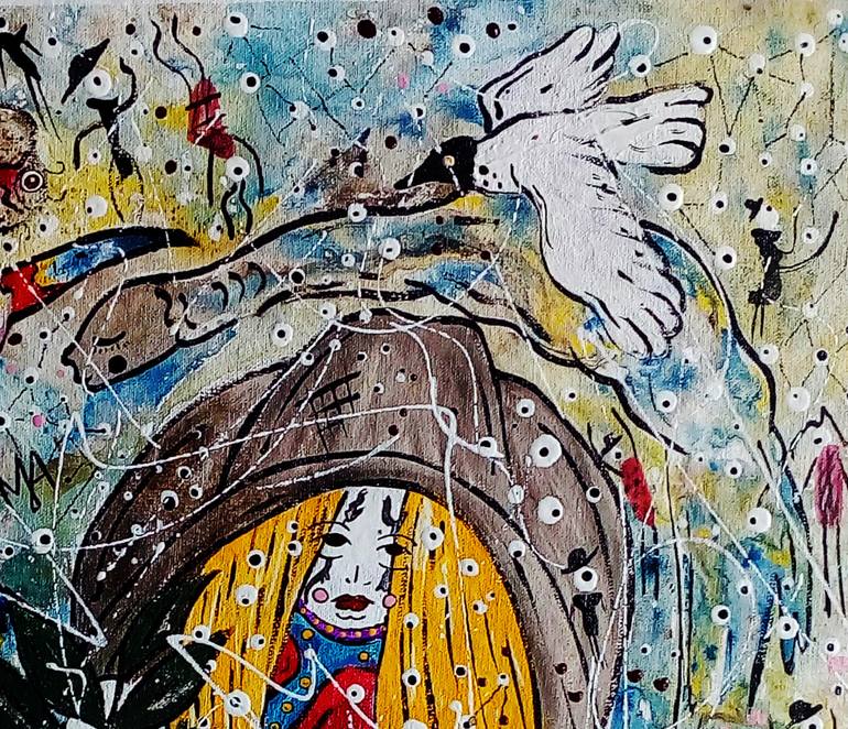 Original Art Deco Fantasy Painting by Mayron Allmeida