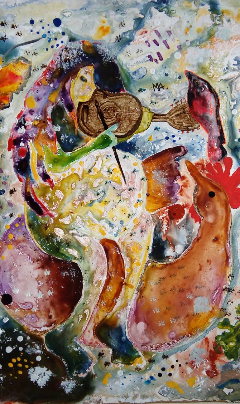 Original Contemporary Abstract Painting by Mayron Allmeida