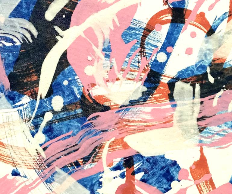 Original Abstract Expressionism Abstract Painting by Annette Falk Lund