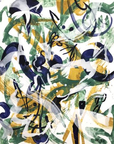 Print of Abstract Expressionism Abstract Paintings by Annette Falk Lund