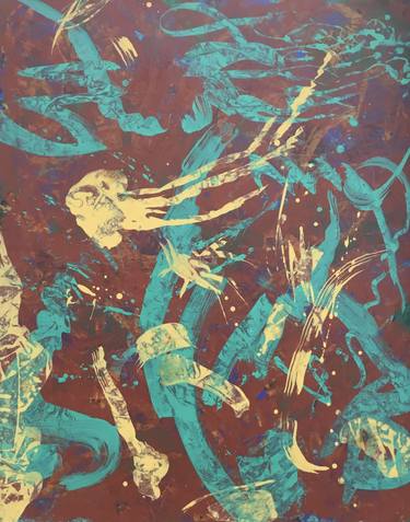 Print of Abstract Expressionism Abstract Paintings by Annette Falk Lund