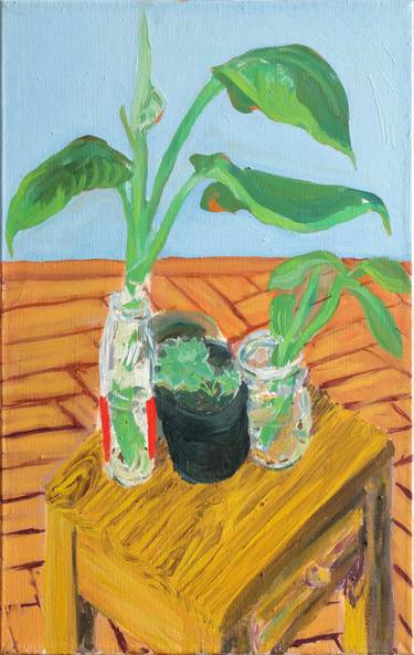 Original plant Still Life Painting by Kris Barta