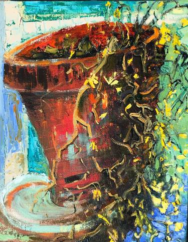 Original Figurative Floral Painting by Alix Travis