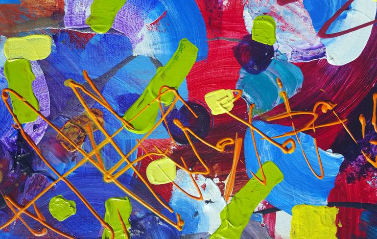 Original Abstract Expressionism Abstract Painting by Heather W Ernst