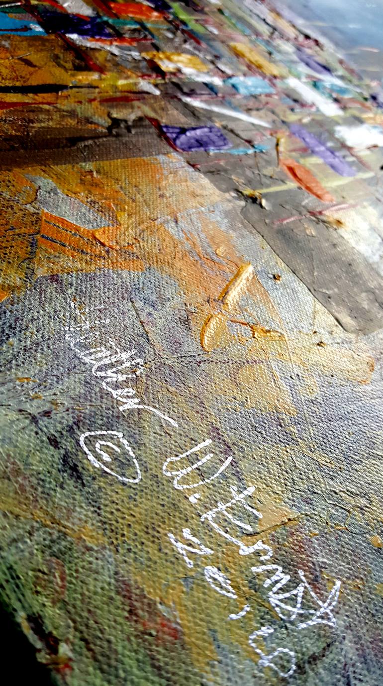 Original Abstract Expressionism Landscape Painting by Heather W Ernst