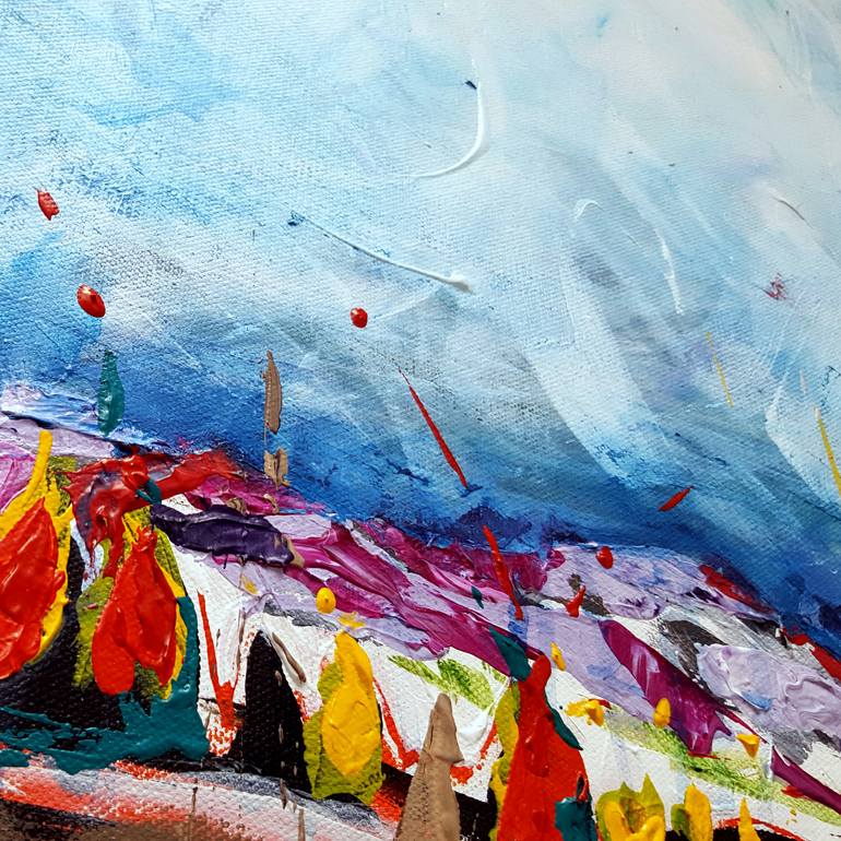 Original Abstract Expressionism Landscape Painting by Heather W Ernst
