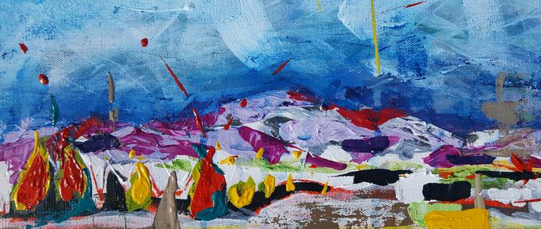 Original Abstract Expressionism Landscape Painting by Heather W Ernst