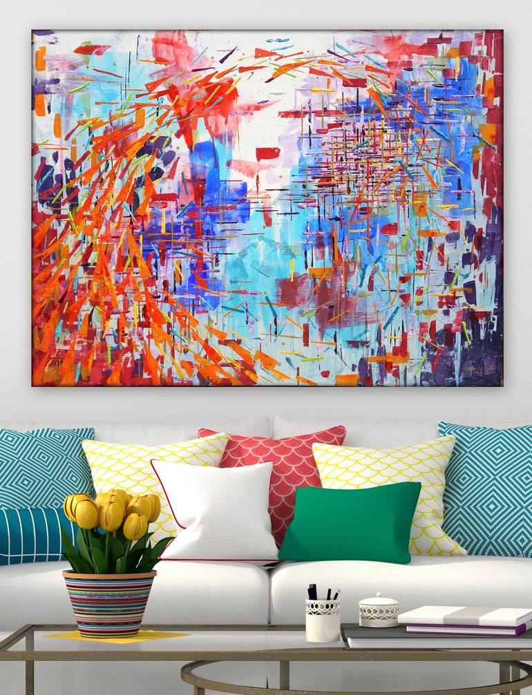 Original Abstract Expressionism Abstract Painting by Heather W Ernst