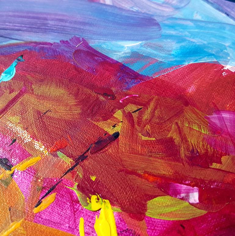 Original Abstract Landscape Painting by Heather W Ernst