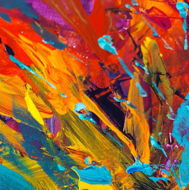Original Abstract Landscape Painting by Heather W Ernst