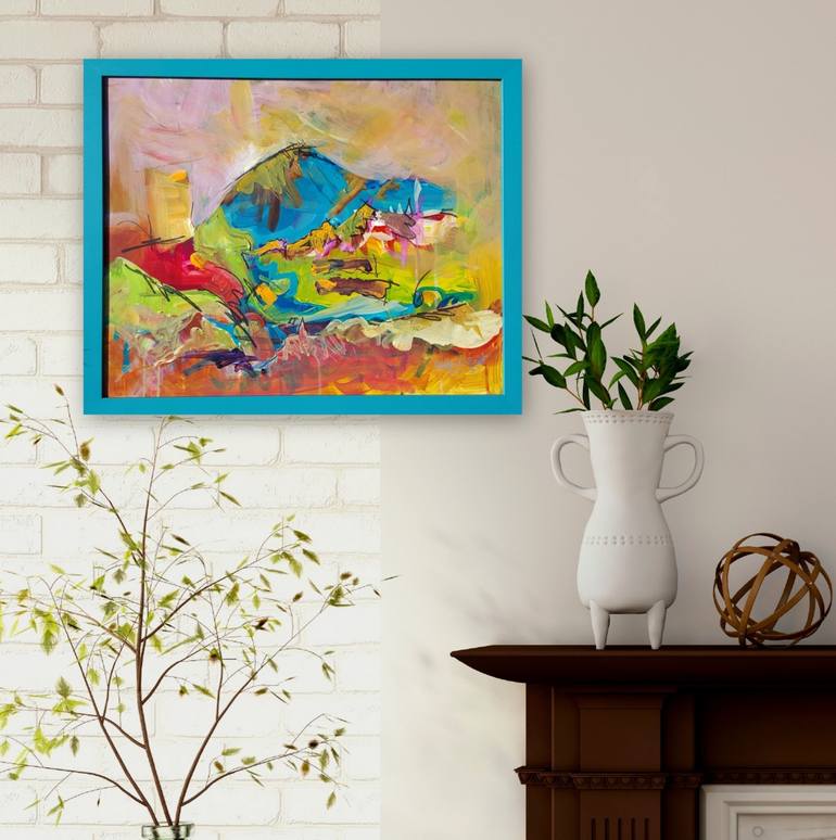 Original Abstract Landscape Painting by Heather W Ernst