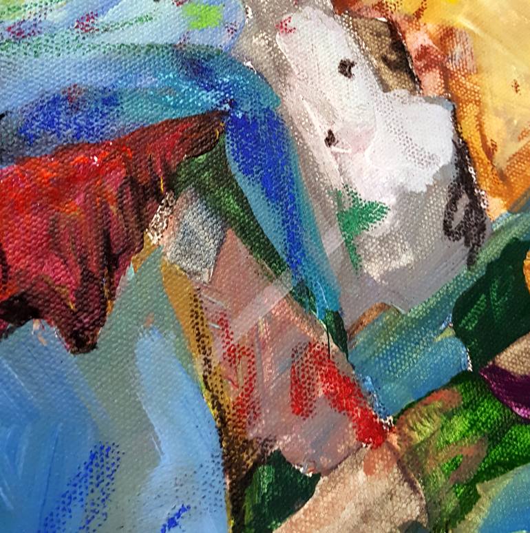 Original Abstract Landscape Painting by Heather W Ernst