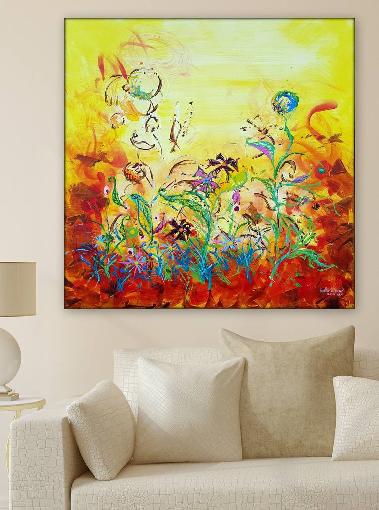 Original Floral Painting by Heather W Ernst