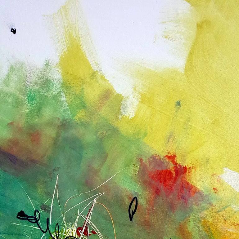 Original Abstract Expressionism Landscape Painting by Heather W Ernst