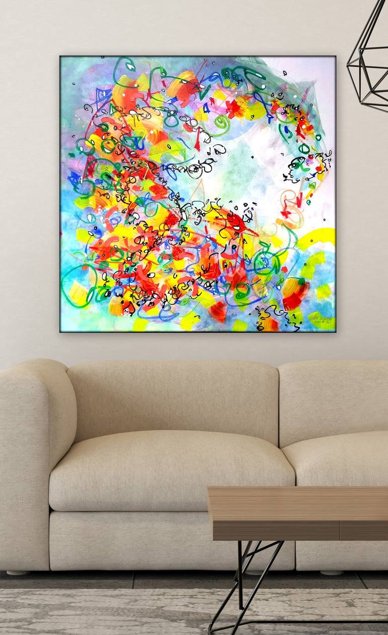 Original Abstract Expressionism Abstract Painting by Heather W Ernst